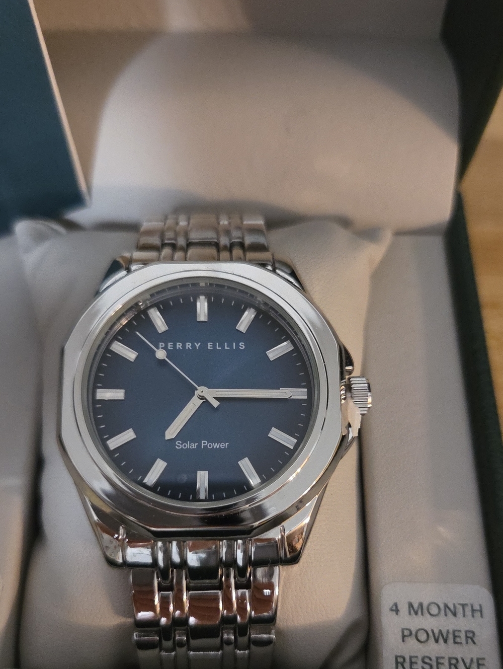 NWT "Perry Ellis" Solar Collection Men's Watch (Powered By Light) - Picture 2 of 5